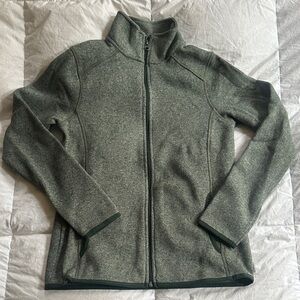 Eddie Bauer Heathered Sage Full-Zip Utility Jacket